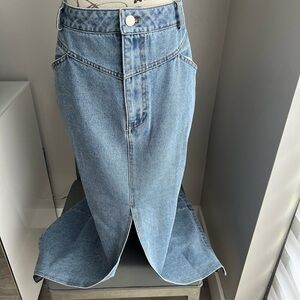Classic Front Yolk Denim Skirt Women’s Size XL